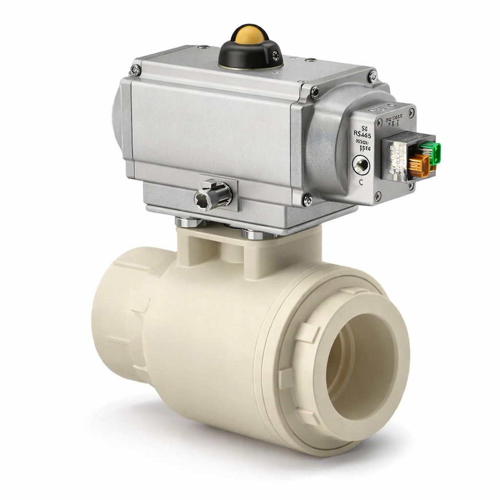 Hexitronics CPVC Motorized Industrial Valve